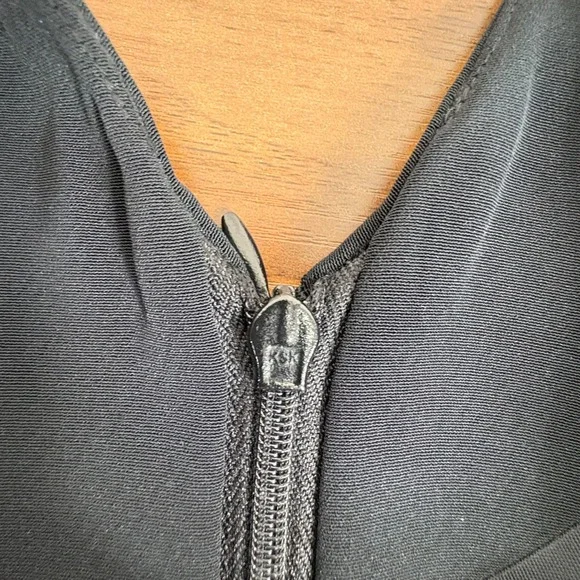 JONES NEW YORK EVENING Black Sleeveless Maxi Dress Sz 14 Satin Trim Gown Formal - Picture 4 of 12